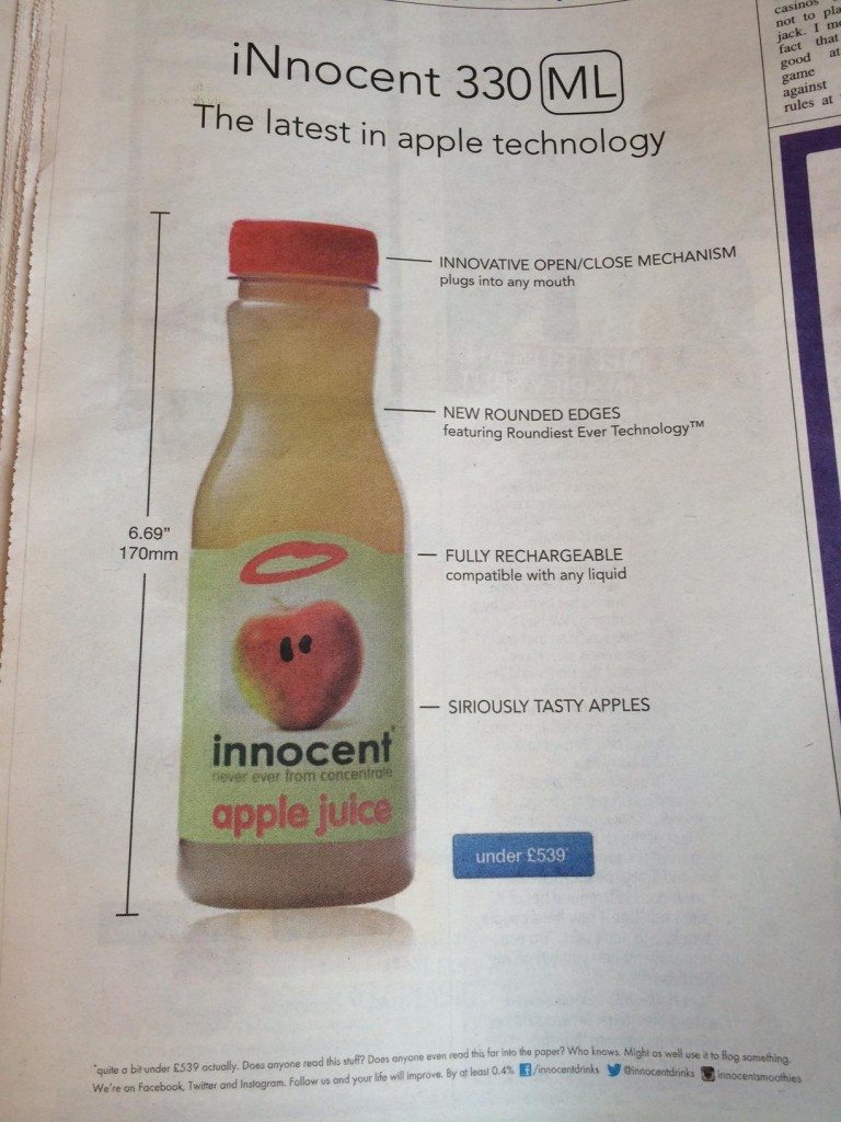 Apple Juice Ad