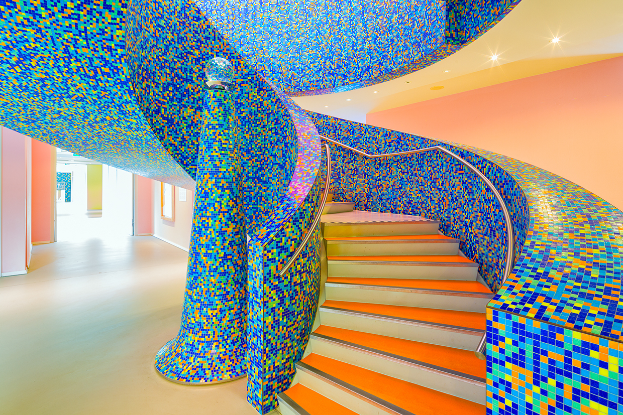 The Colorful Staircase at groninger museum